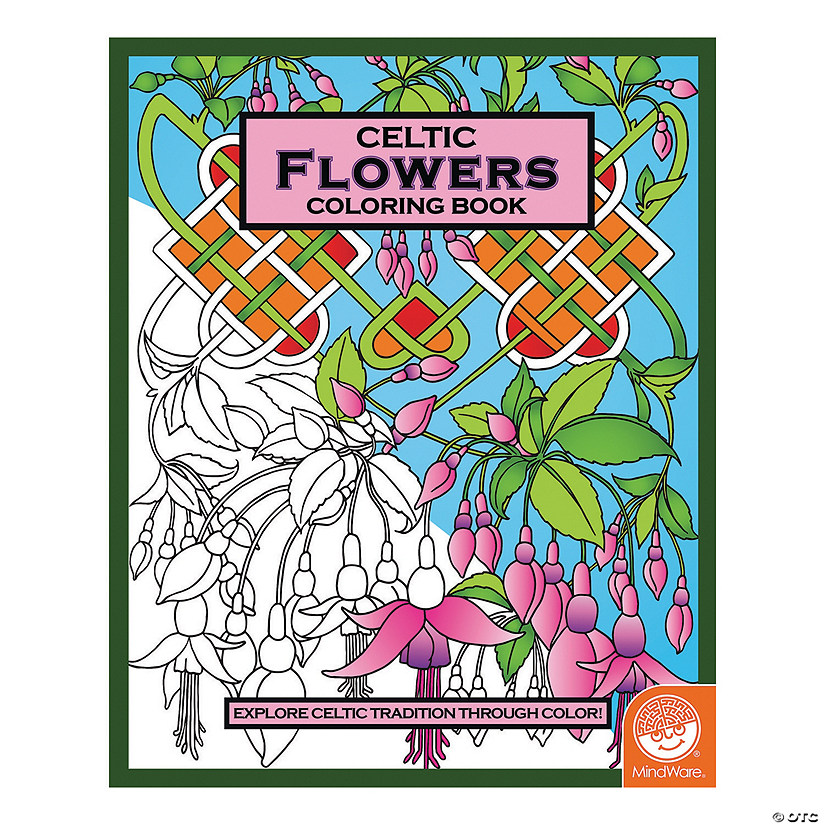 Celtic Flowers Coloring Book Image