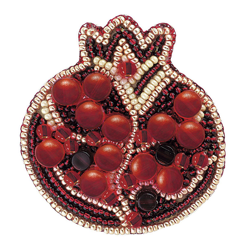 Charivna Mit BP-183C Beadwork kit for creating brooch Crystal Art "Pomegranate" Image