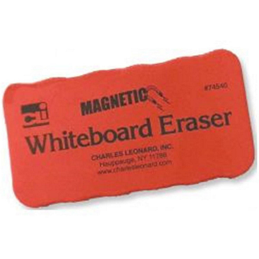 Charles Leonard CHL74540 4 x 2 in. Magnetic Whiteboard Eraser  44; Red Image