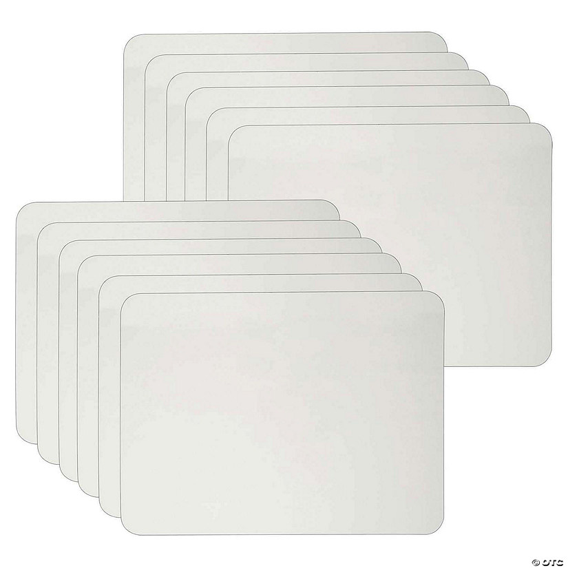 Charles Leonard Dry Erase Lap Board, Plain 1-Sided, 9" x 12", Pack of 12 Image
