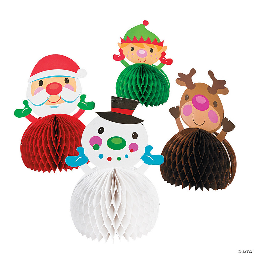 Cheery Christmas Centerpieces - 4 Pc. Image