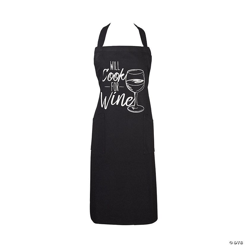Chef Printed Apron, One Size Fits Most, Cook For Wine, 1 Piece Image