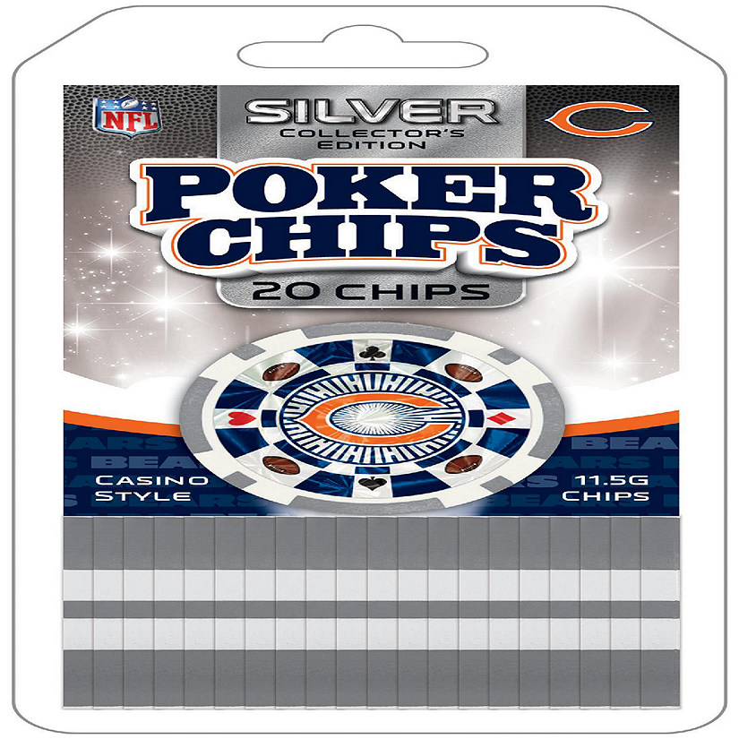 Chicago Bears 20 Piece Poker Chips Image