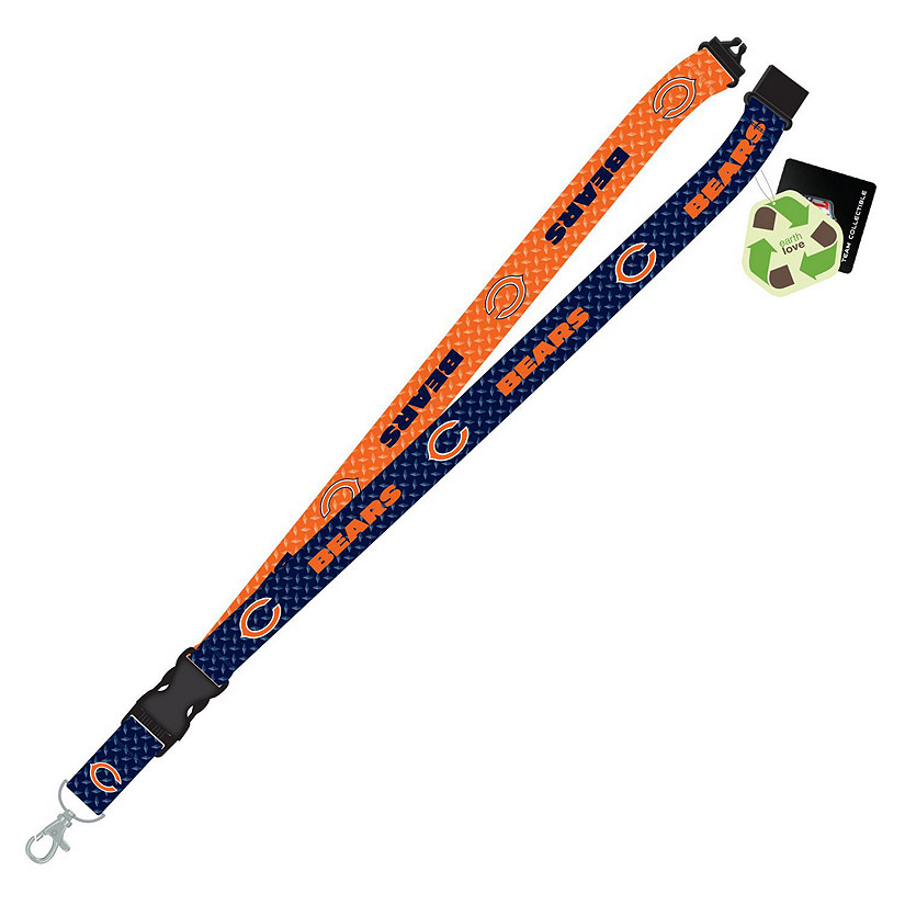 Chicago Bears RPET Sustainable Material Lanyard Image
