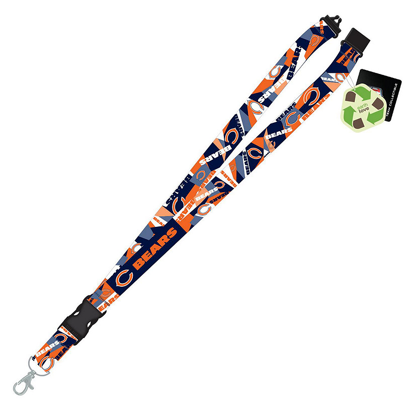 Chicago Bears RPET Sustainable Material Lanyard Image