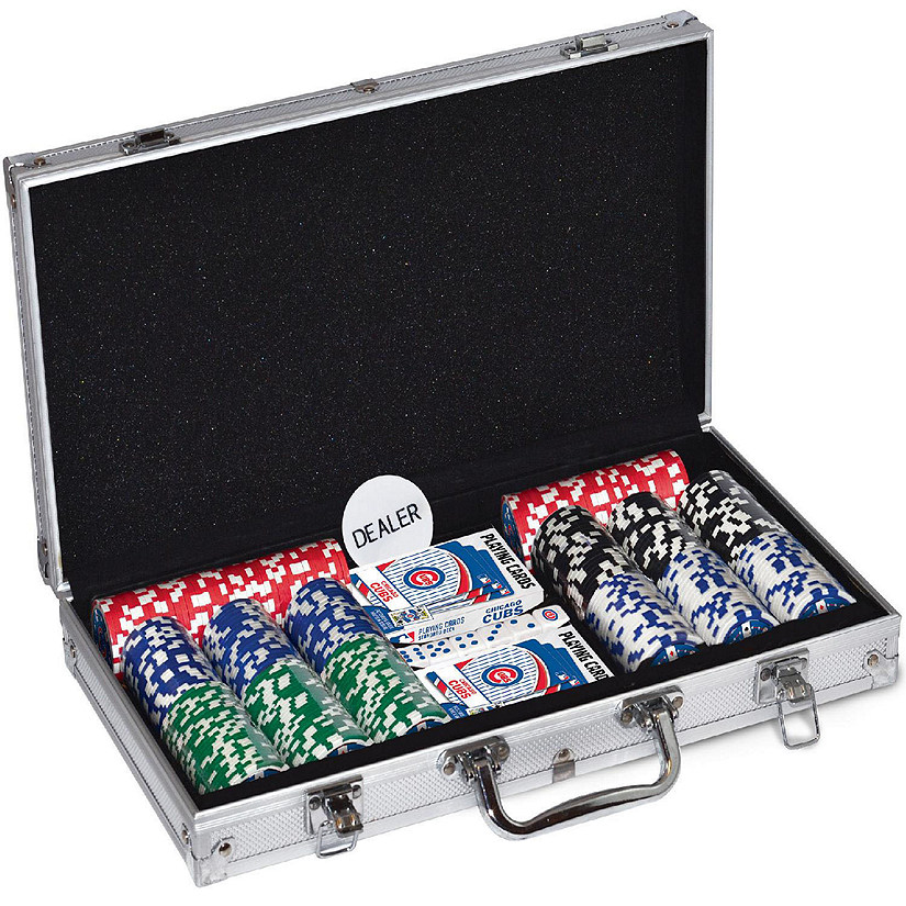 Chicago Cubs 300 Piece Poker Set Image