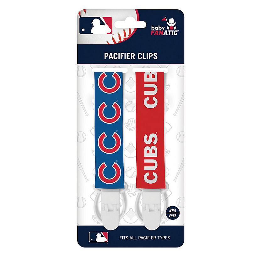 Chicago Cubs - Pacifier Clip 2-Pack Image