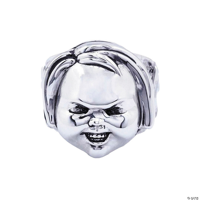 Child&#8217;s Play 2&#8482; Chucky Face Plated Brass Ring - Size 11 Image