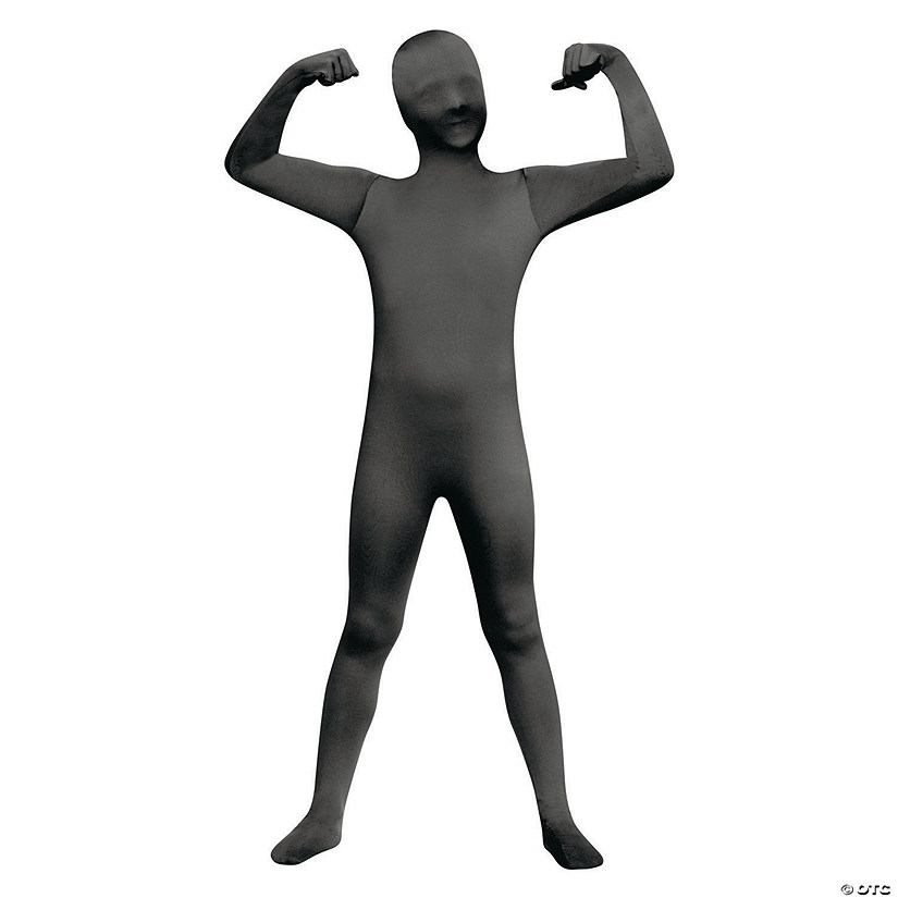 Child Skin Suit Black Large 12-14 Image