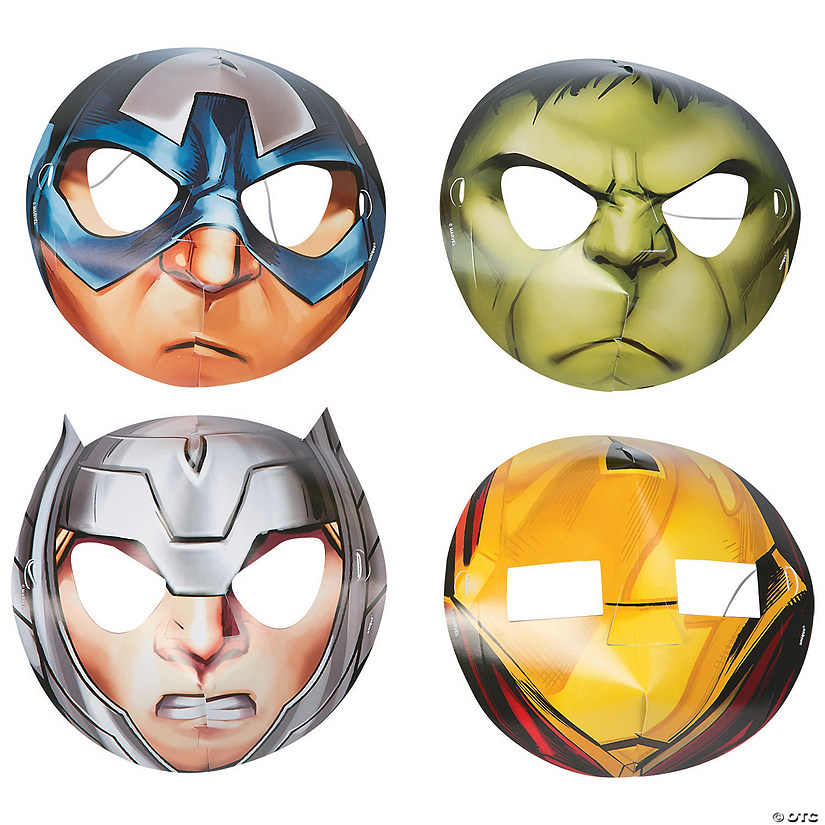 Children's Avengers Assemble&#8482; Masks - 8 Pc. Image