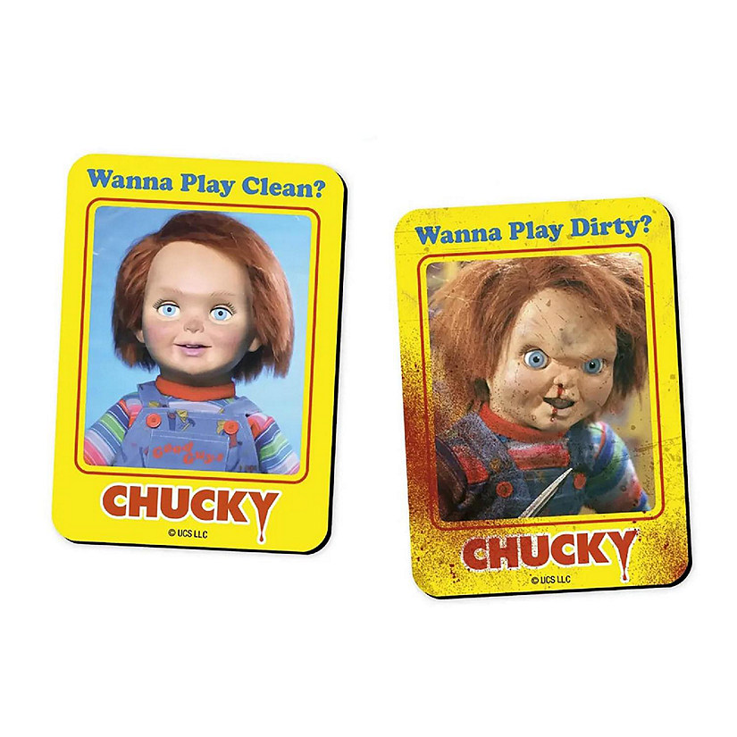 Childs Play Chucky Double Sided Dishwasher Magnet Image