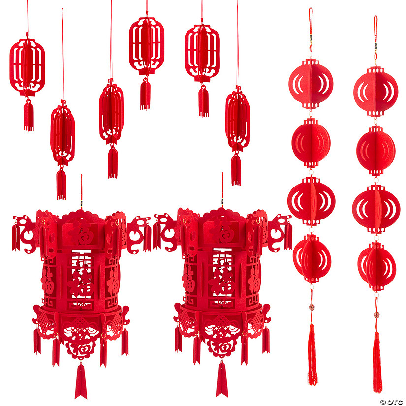Chinese Lantern Decorating Kit - 10 Pc. Image