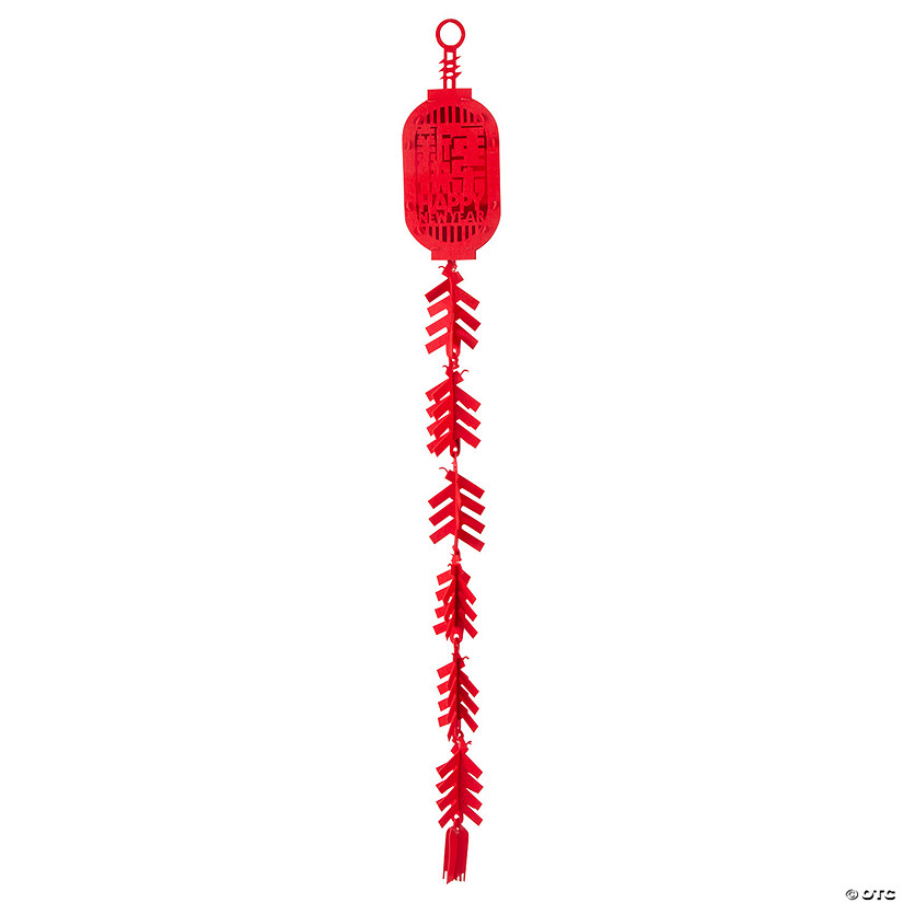 Chinese New Year Firecracker Felt String Lantern Image