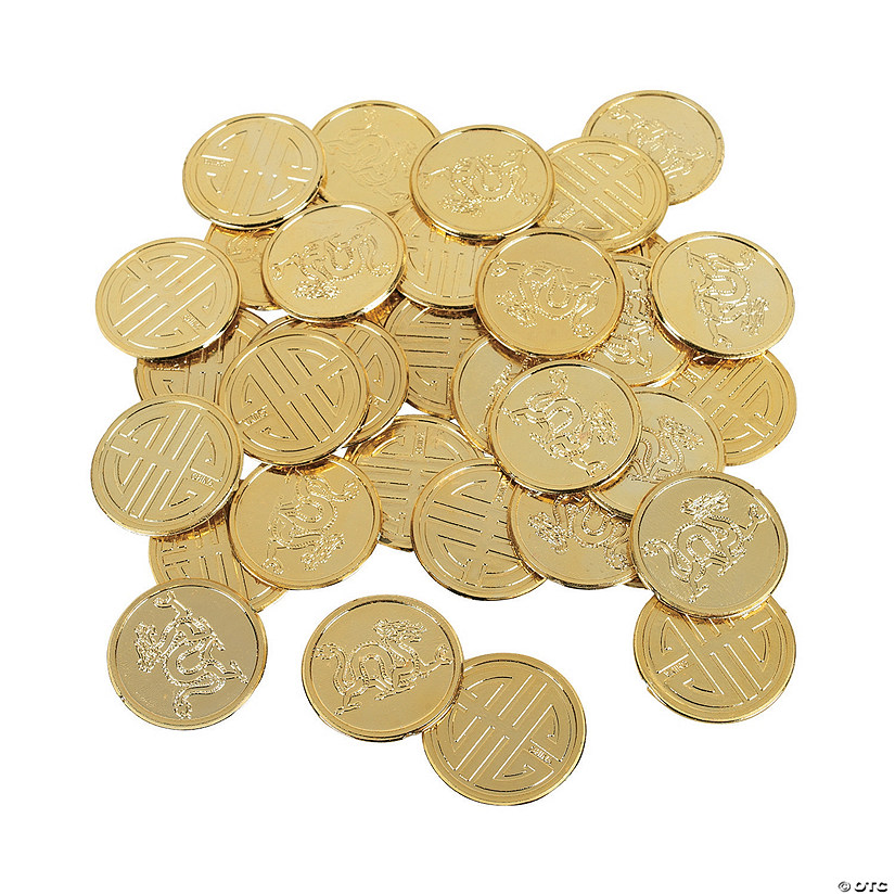 Chinese New Year Goldtone Coins Image