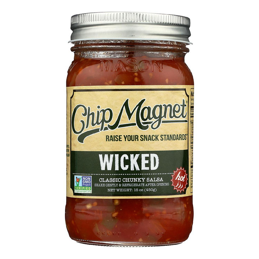 Chip Magnet Salsa Sauce Appeal - Salsa - Wickedly Delicious - Case of 6 - 16 oz. Image