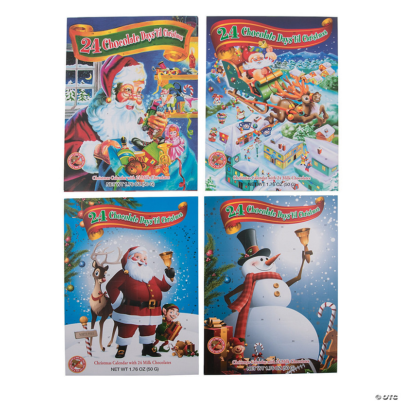 Chocolate Candy Christmas Advent Calendars - 4 Pc. Image