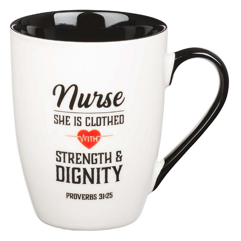 Christian Art Gifts 169354 Mug - Nurse, Strength & Dignity Image