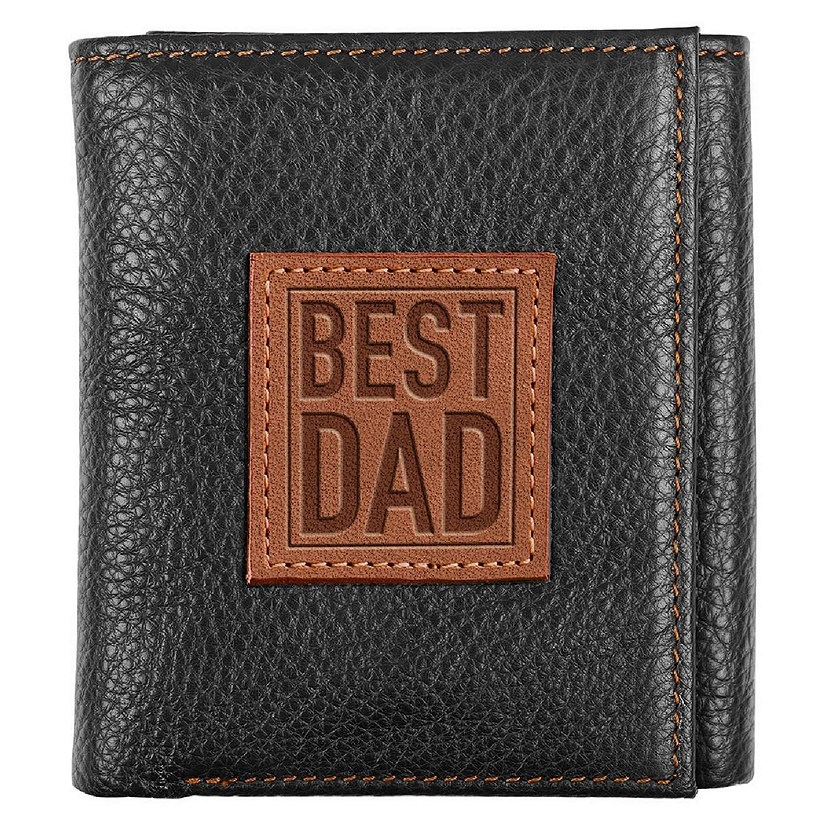 Christian Art Gifts 241584 Best Ever Dad Leather Wallet Image