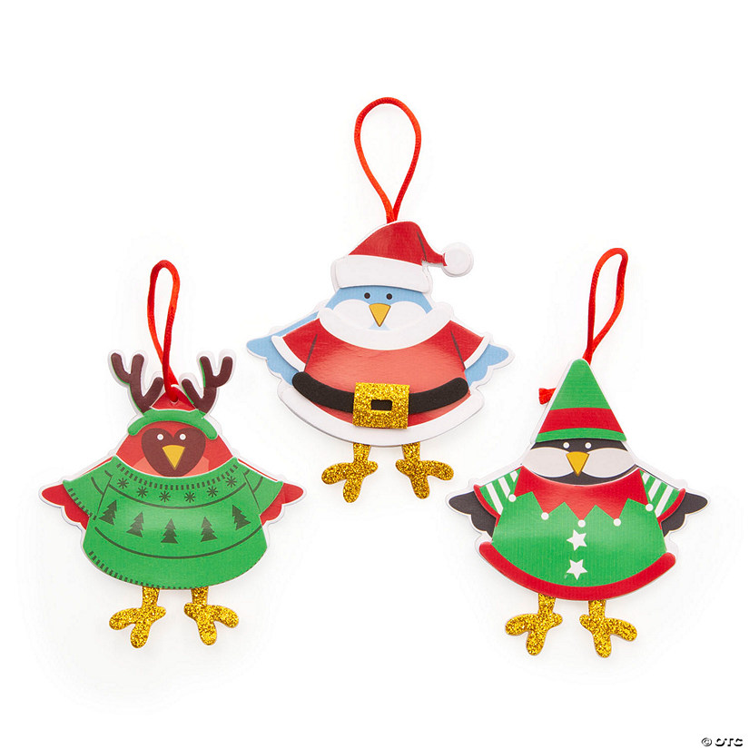 Christmas Bird Ornament Craft Kit - Makes 12 Image