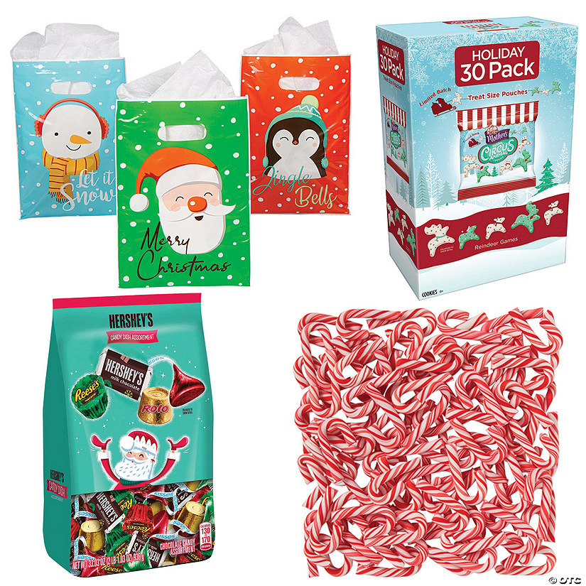 Christmas Candy Goody Bag Kit for 30 Image