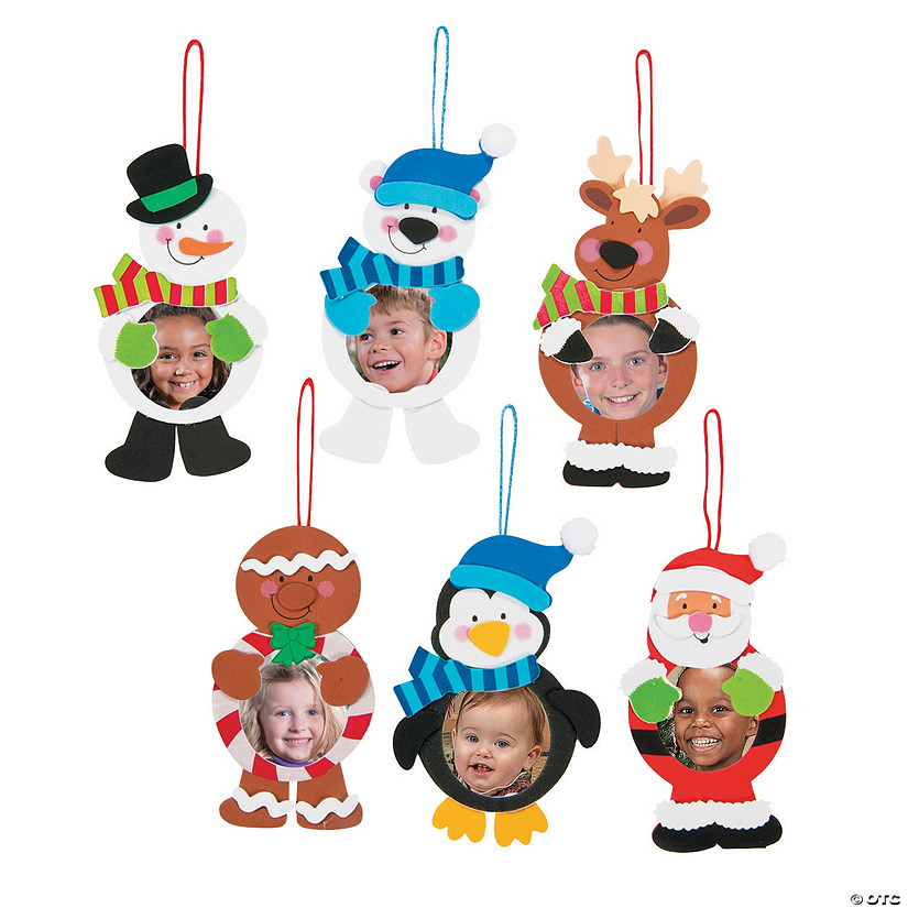 Christmas Character Picture Frame Ornament Craft Kit - Makes 12 Image