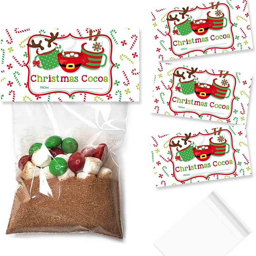 Christmas Cocoa Bag Toppers 40pc. by AmandaCreation Image