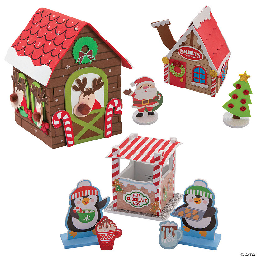 Christmas North Pole Village Craft Kit Assortment - Makes 36 Image
