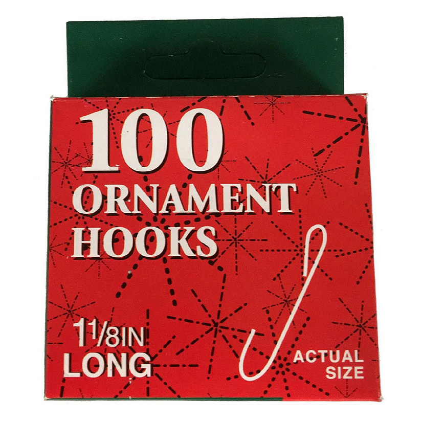 Christmas Ornament Hooks 100 Piece Box Set J7786 New Image