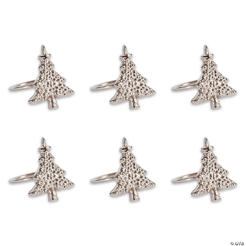 Christmas Tree Napkin Ring (Set Of 6) Image