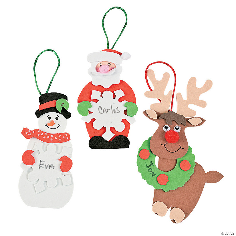 Christmas Tree Ornament Craft Kit - Makes 12 Image
