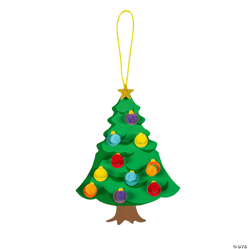 Christmas Tree Sign Craft Kit - Makes 12 Image