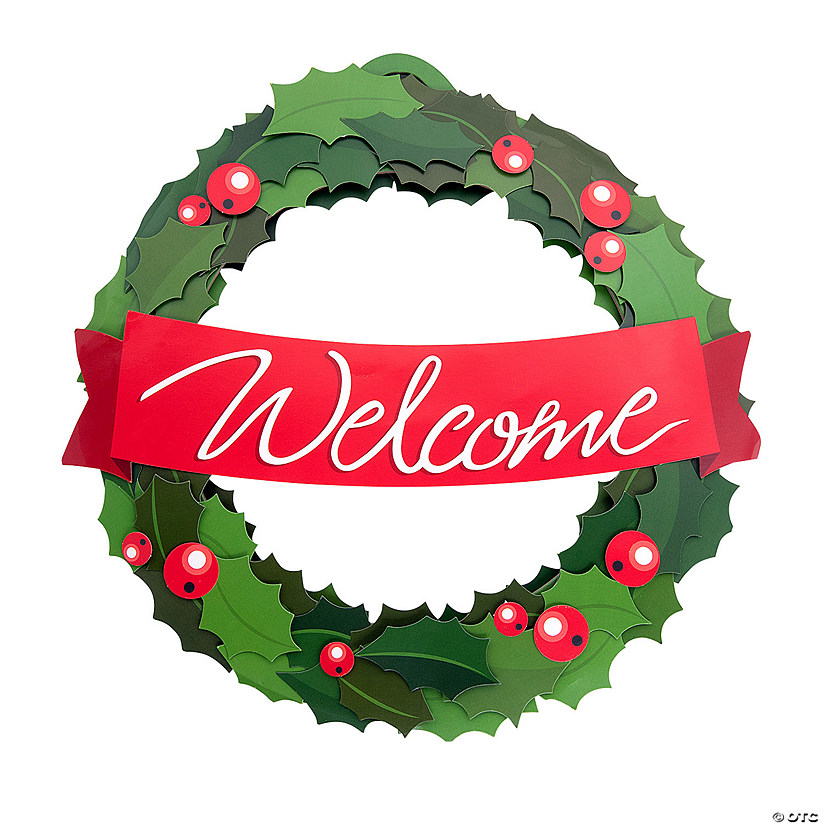 Christmas Welcome Wreath Craft Kit - Makes 1 Image