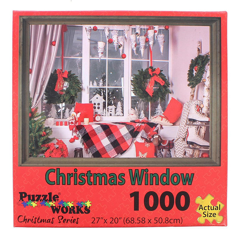 Christmas Window 1000 Piece Jigsaw Puzzle Image
