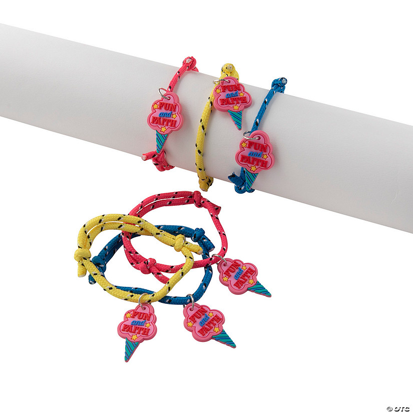 Church Carnival Friendship Rope Bracelets - 24 Pc. Image