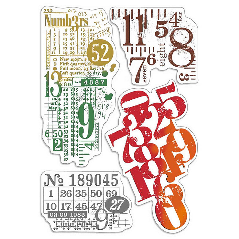 Ciao Bella Clear Stamp Set 4X6 Numbers Image