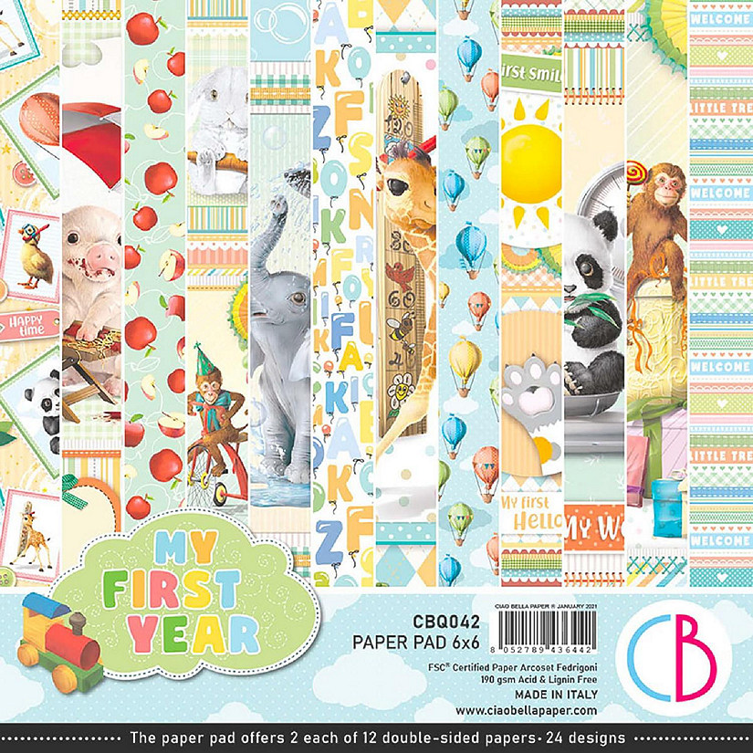 Ciao Bella My First Year Paper Pad 6x6 24Pkg Image