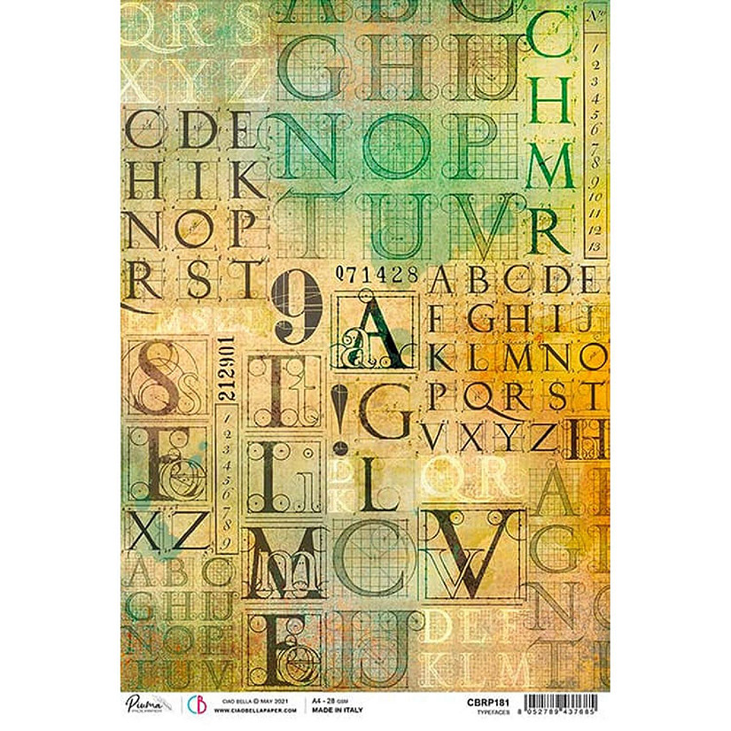 Ciao Bella Rice Paper A4 Typefaces Image