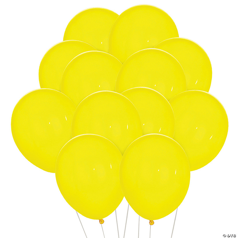 Citrine Yellow 11" Latex Balloons - 24 Pc. Image