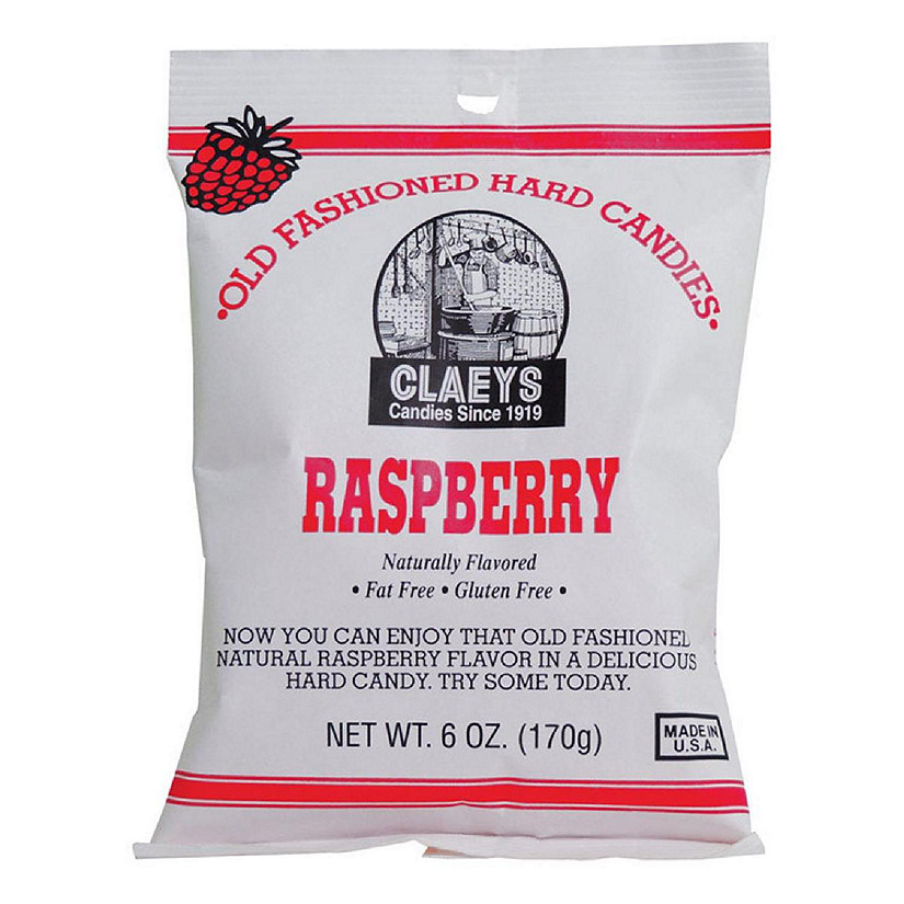 Claeys  Old Fashioned Raspberry Hard Candy, 6 oz Image