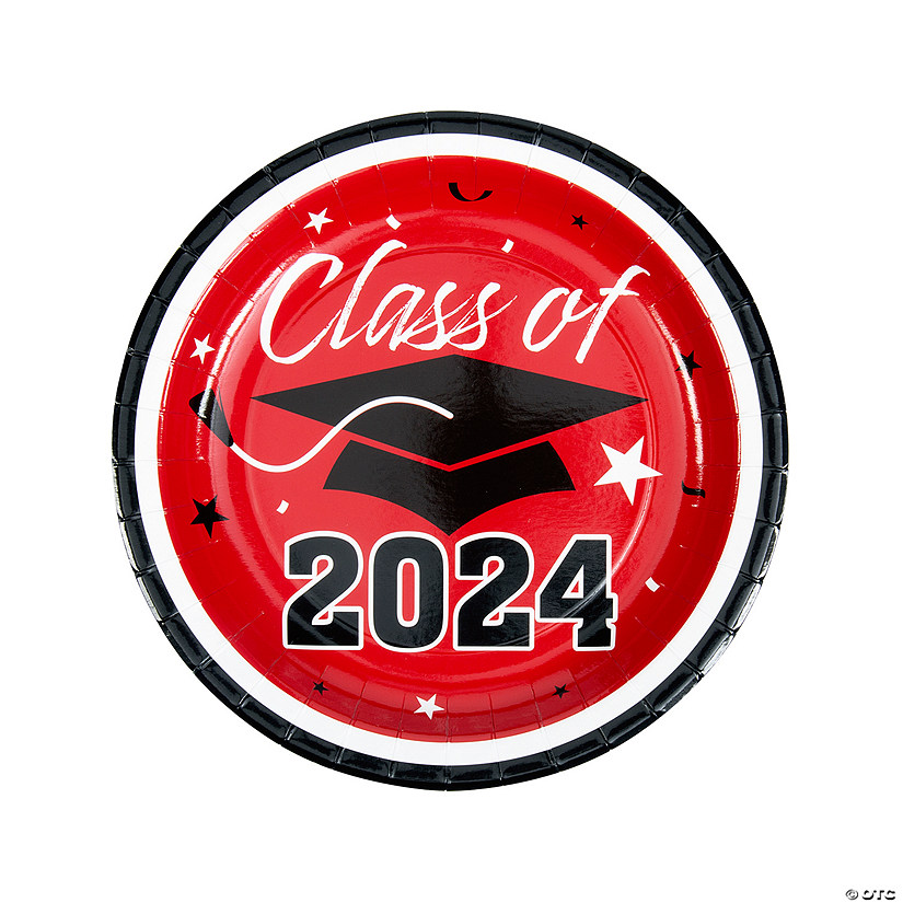 Class of 2024 Paper Dinner Plates - 25 Ct. Image