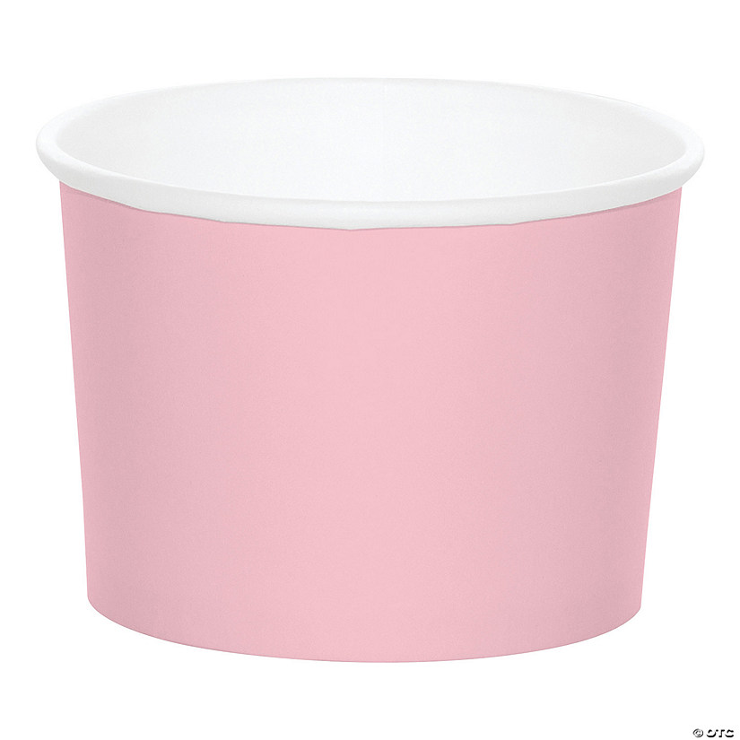 Classic Pink Disposable Paper Snack Cups - 8 Ct. Image