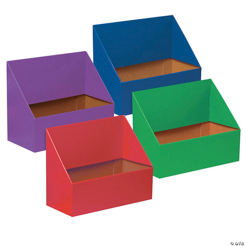 Classroom Keepers Folder Holder Assortment, Assorted Colors, 9"H x 12"W x 5"D, Pack of 4 Image