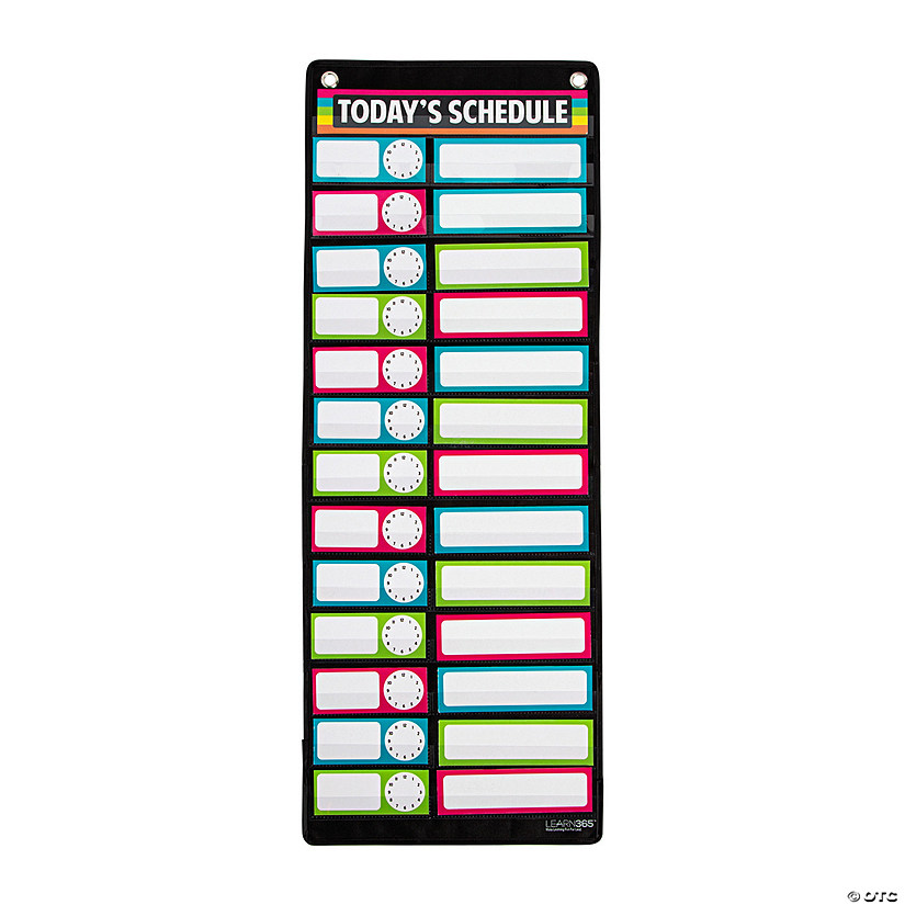 Classroom Scheduling Pocket Chart - 28 Pc. Image