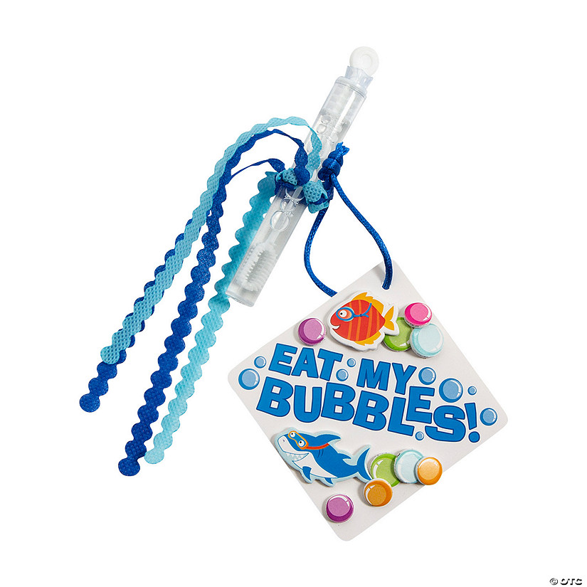 Clear Bubble Tube with Eat My Bubbles Card Craft Kit - Makes 24 Image