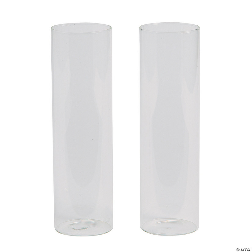 Clear Glass Cylinder Vases - 2 Pc. Image