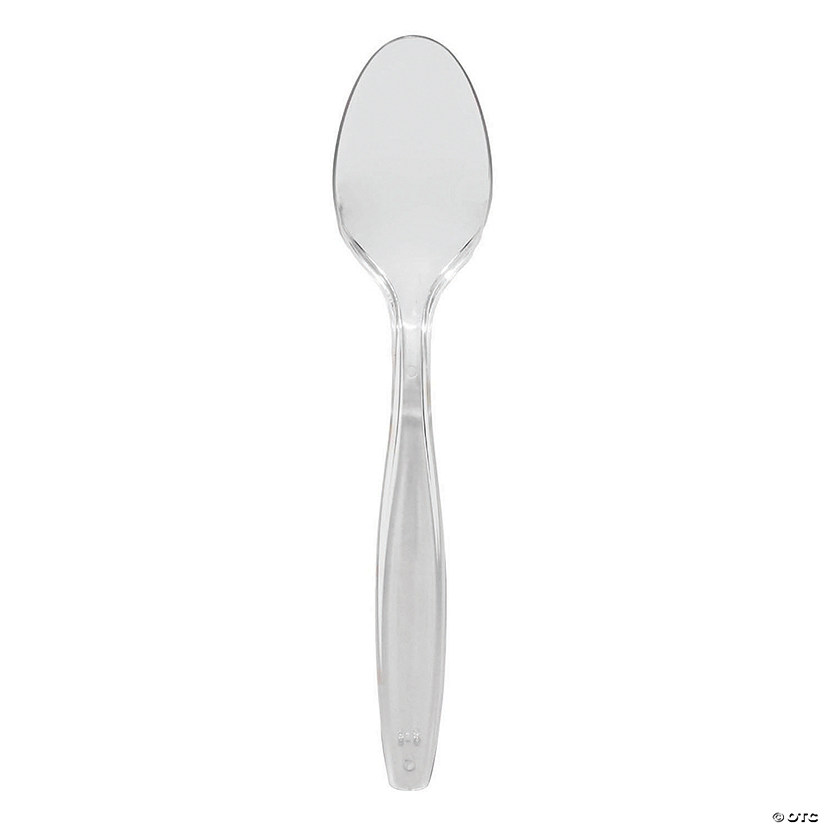 Clear Plastic Disposable Spoons (600 Spoons) Image