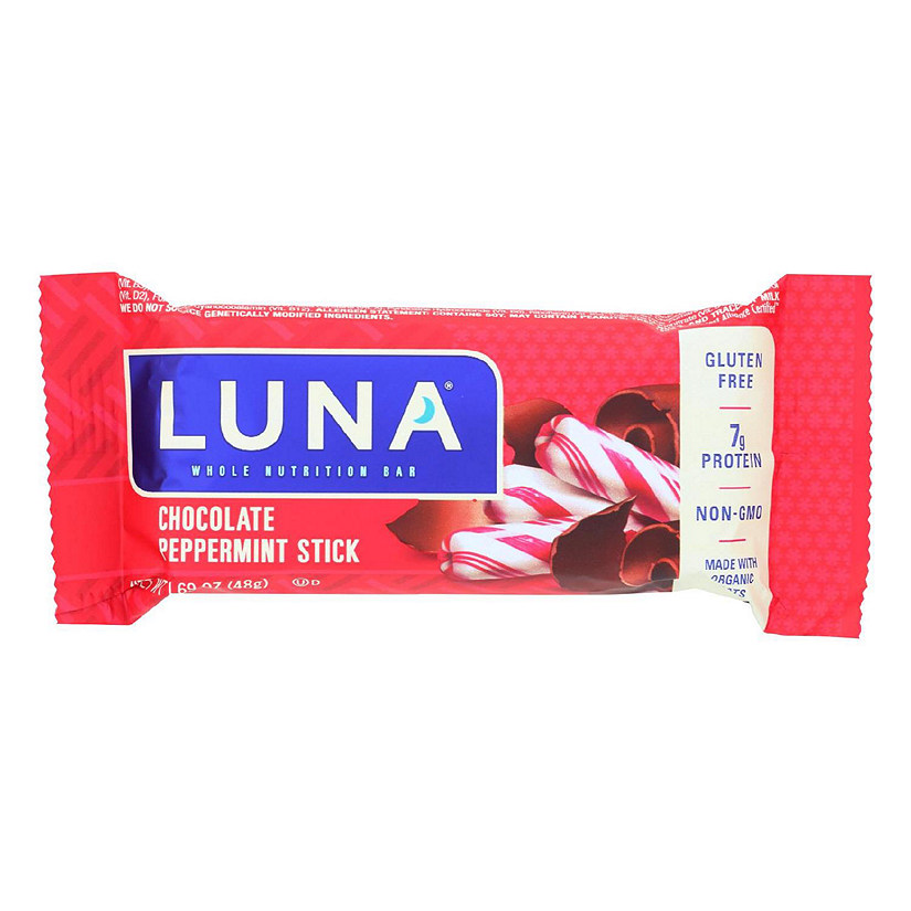 Clif Bar Luna Bar - Organic Chocolate Peppermint - Case of 15 - 1.69 oz Image
