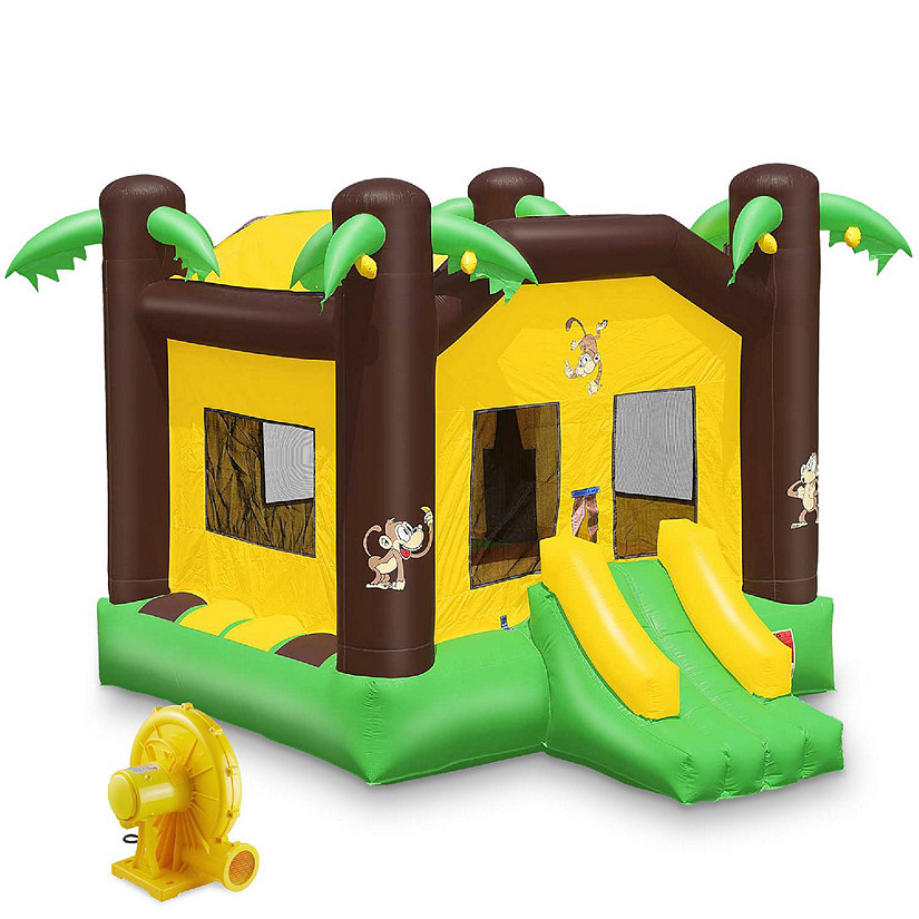 Cloud 9 17' x 13' Commercial Jungle Bounce House w Blower - 100% PVC Inflatable Bouncer Image