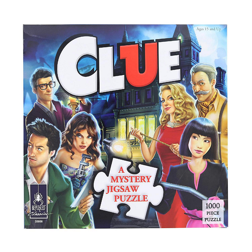 Clue 1000 Piece Mystery Jigsaw Puzzle Image