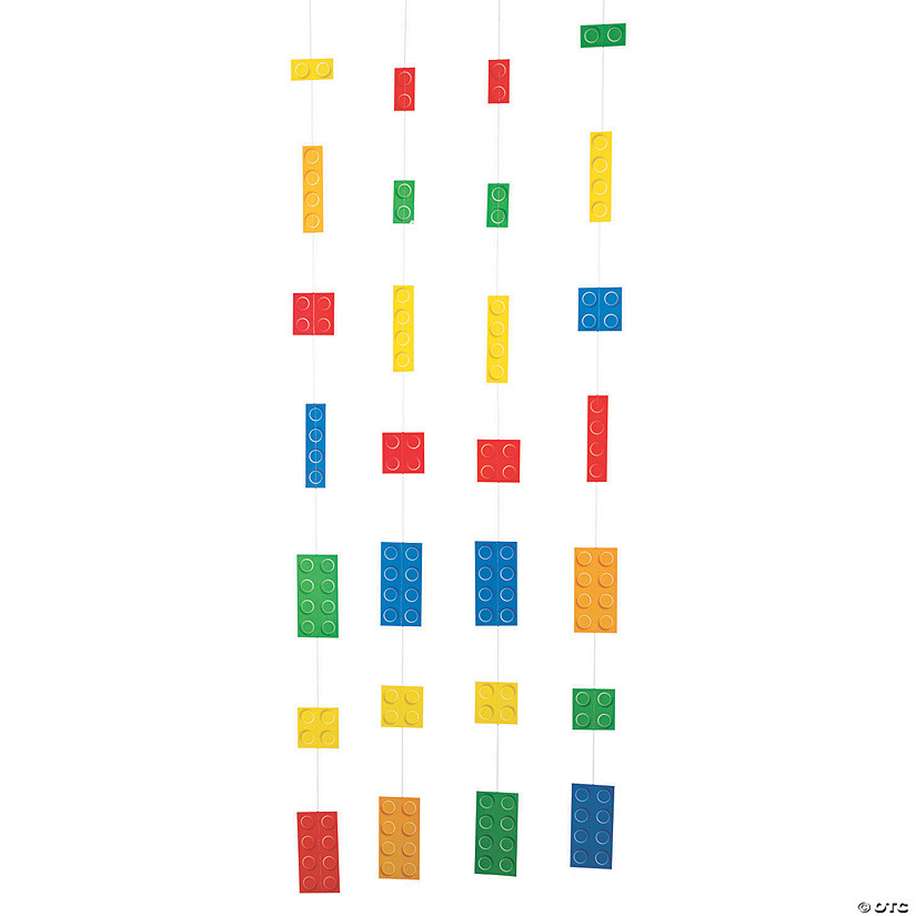 Color Brick Hanging Cutouts - 4 Pc. Image